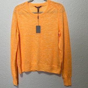 Halston Heritage Women's Light Orange Lightweight Sweater. NWT. Size XL.